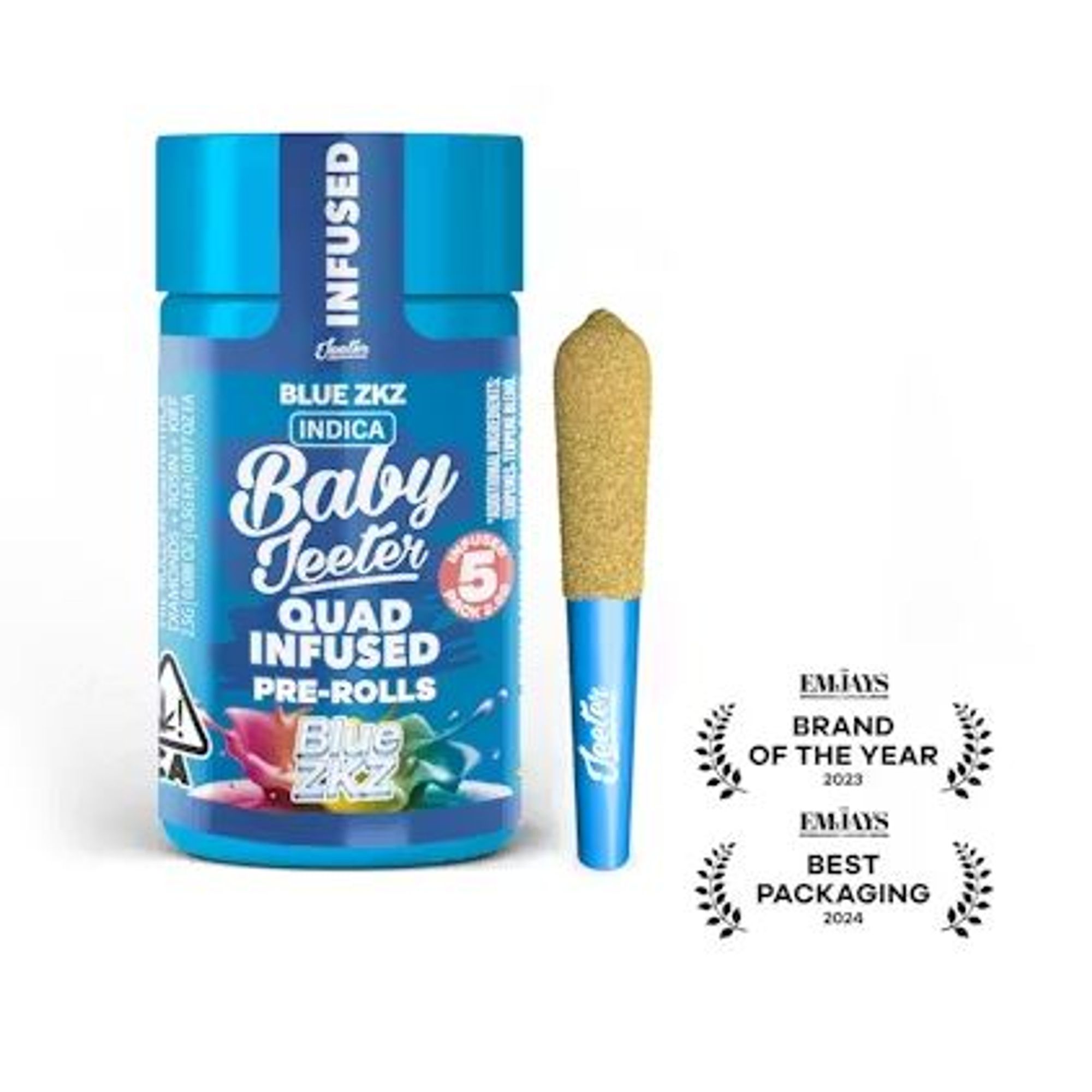 JEETER - INFUSED PREROLL MULTIPACK - QUADS BLUE ZKZ - 2.5G