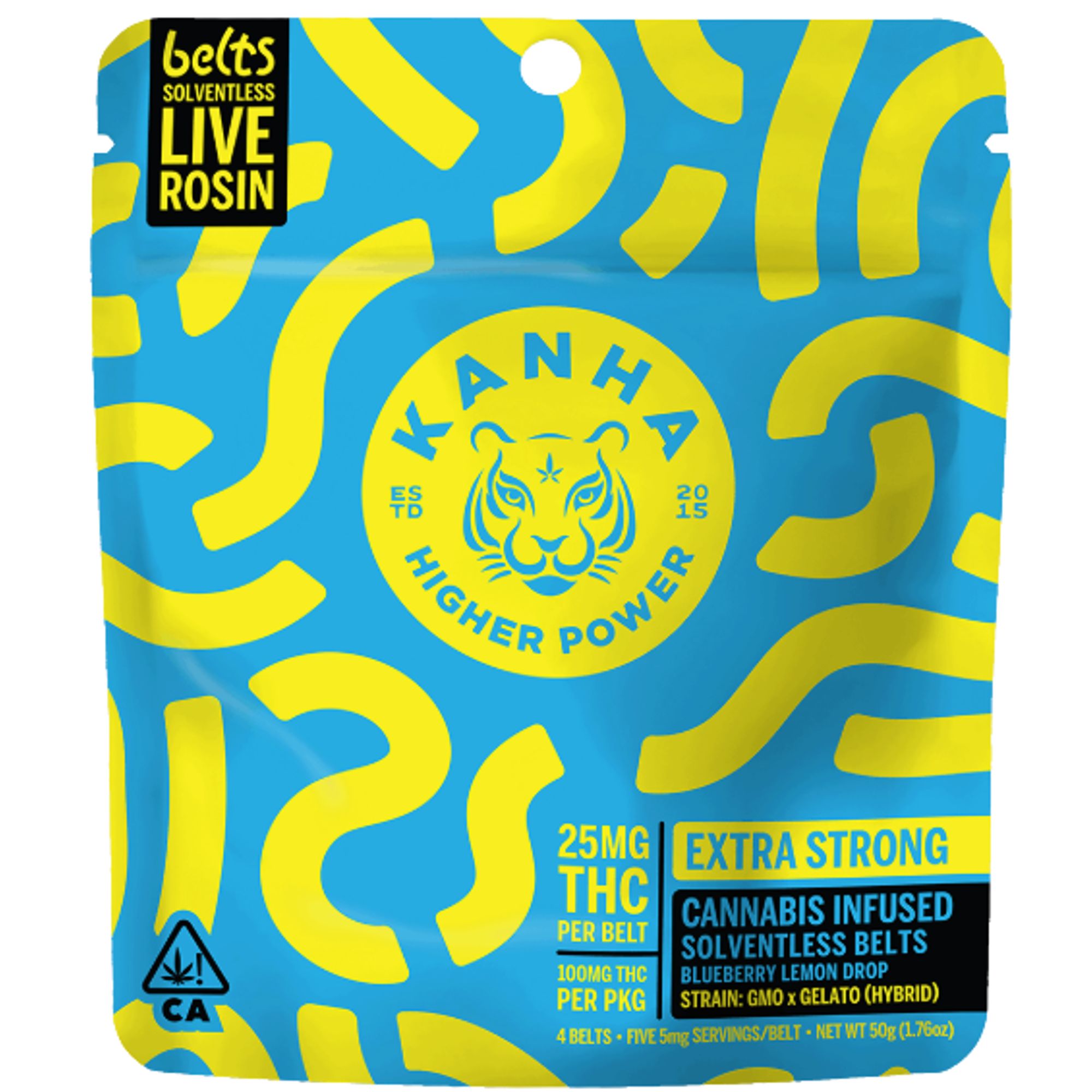 KANHA - SOLVENTLESS GUMMY - NANO BLUEBERRY LEMON DROP - 100MG