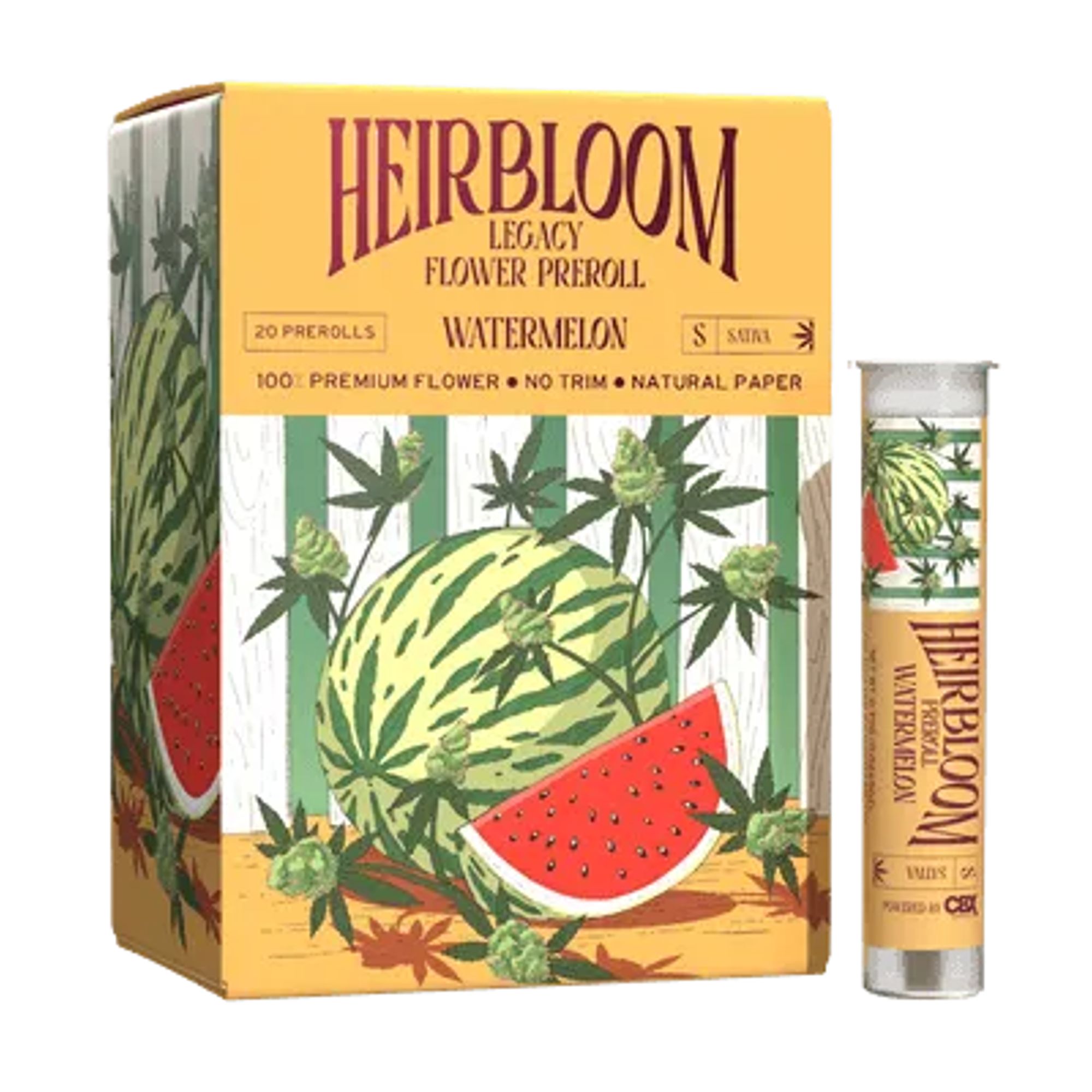 KB - HEIRBLOOM - INDOOR PREROLL - WATERMELON - 0.75G