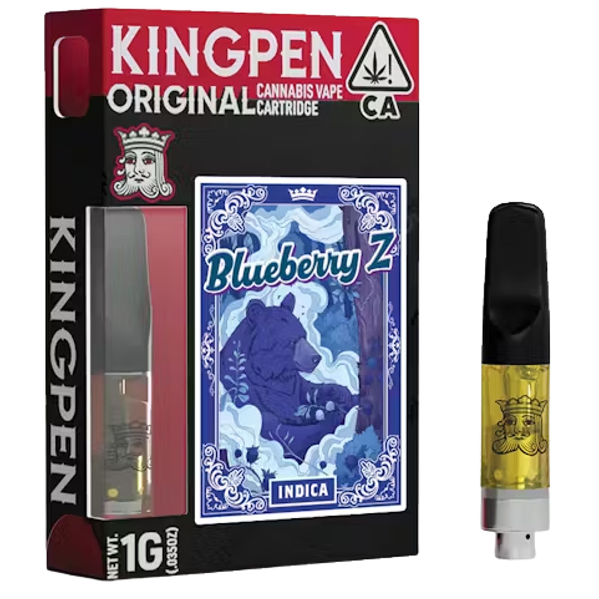 KINGPEN - THC VAPE - BLUEBERRY Z - 1G