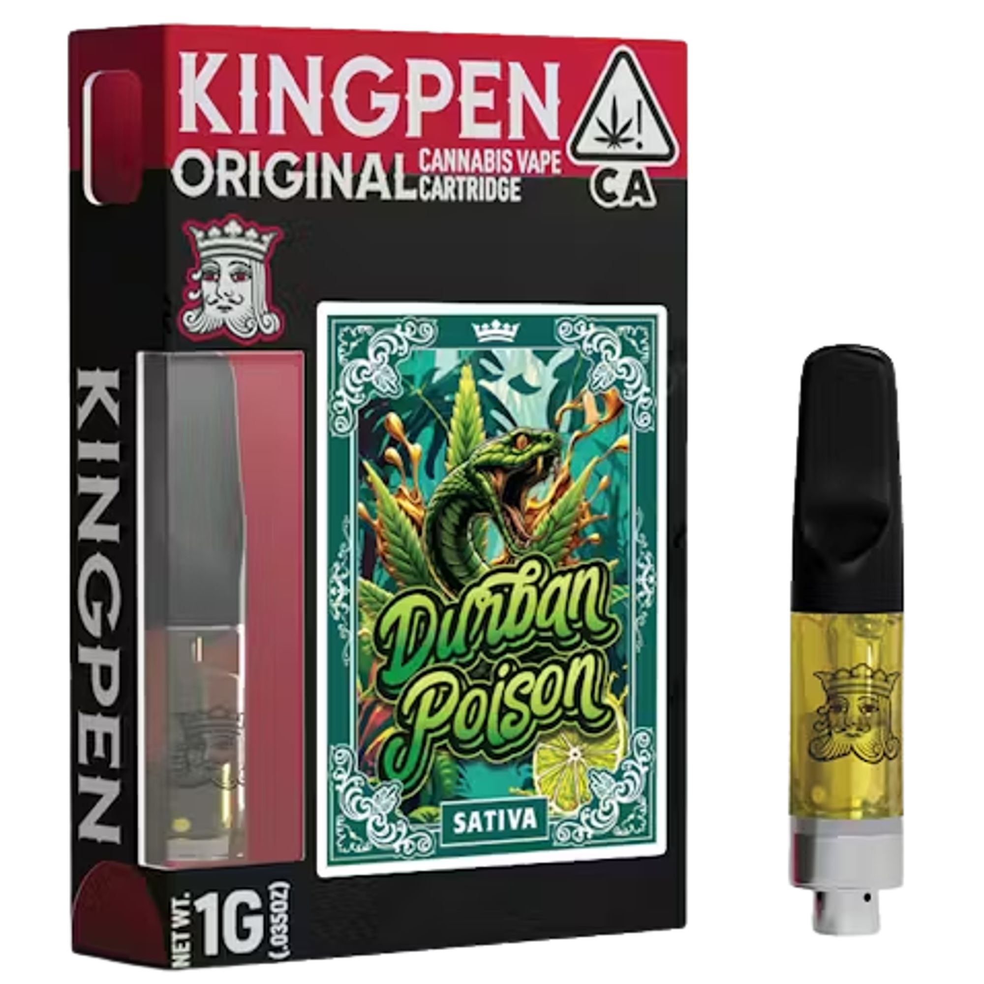 KINGPEN - THC VAPE - DURBAN POISON - 1G