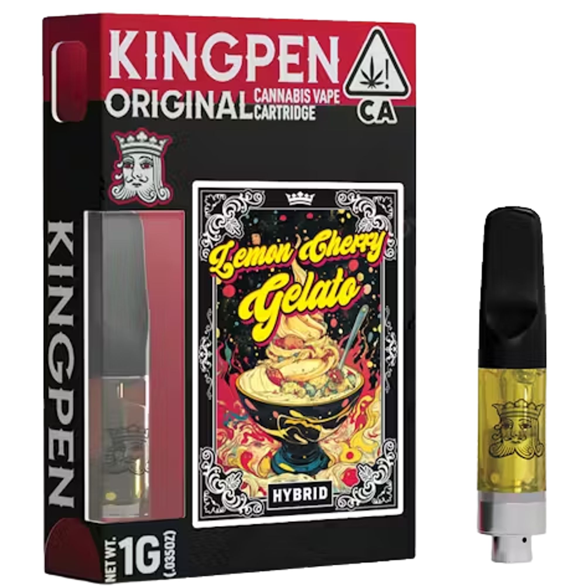 KINGPEN - THC VAPE - LEMON CHERRY GELATO - 1G