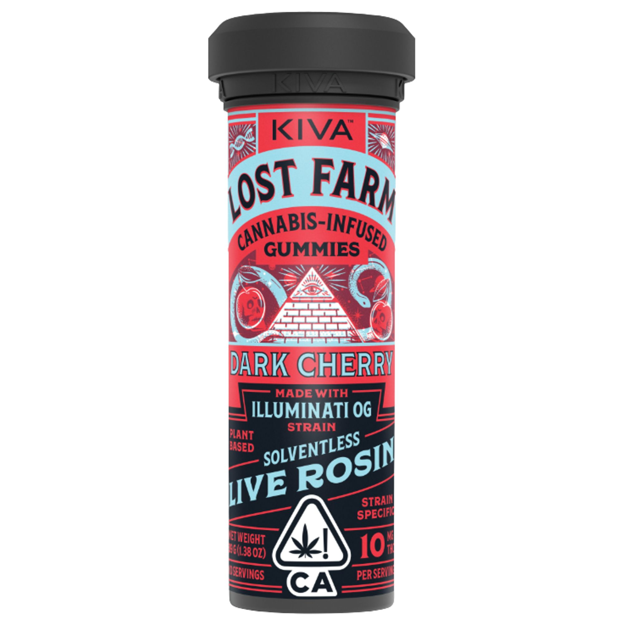 LOST FARM - SOLVENTLESS GUMMY - DARK CHERRY X ILLUMINATI OG - 100MG