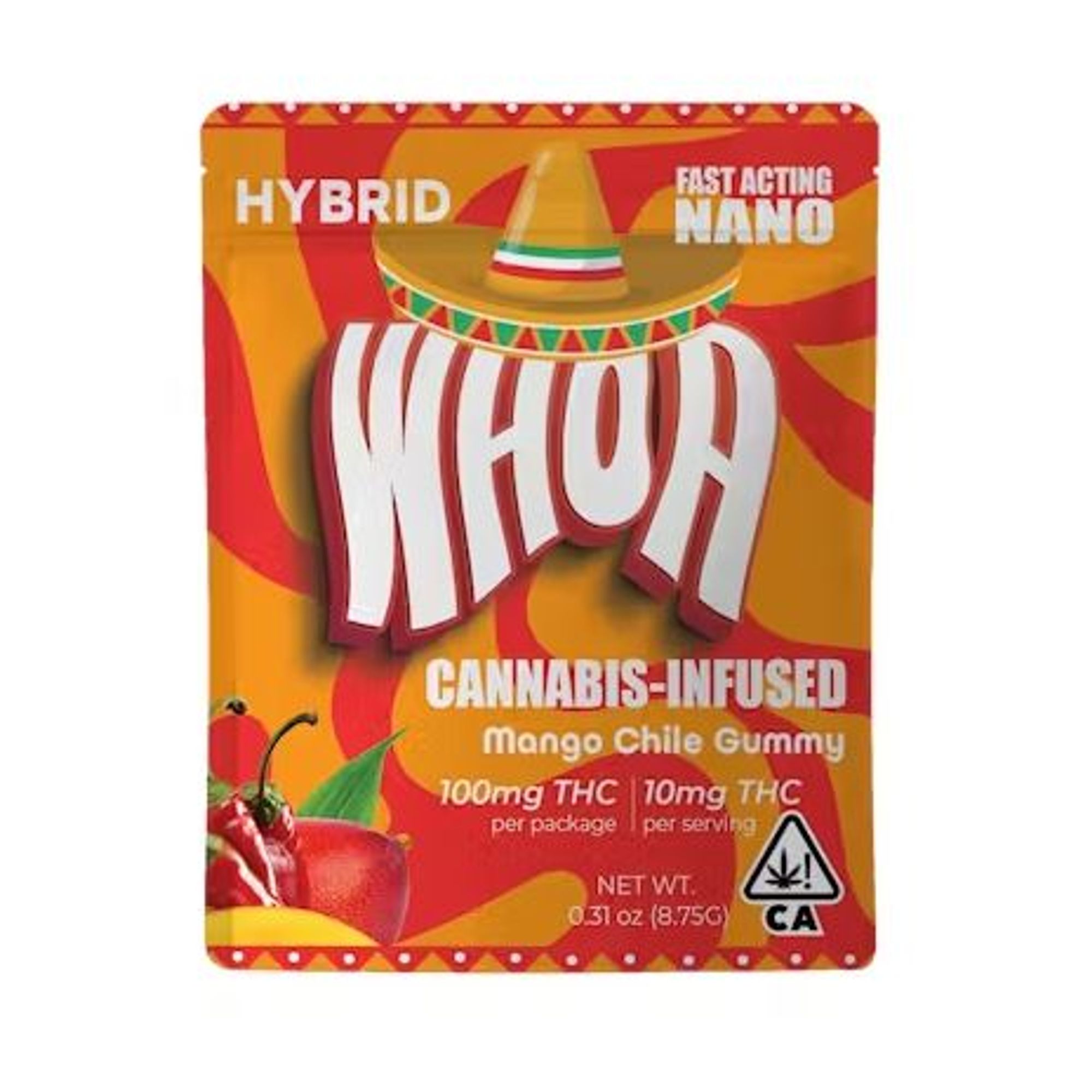 WHOA - THC CHOCOLATE - MANGO CON CHILE - 100MG