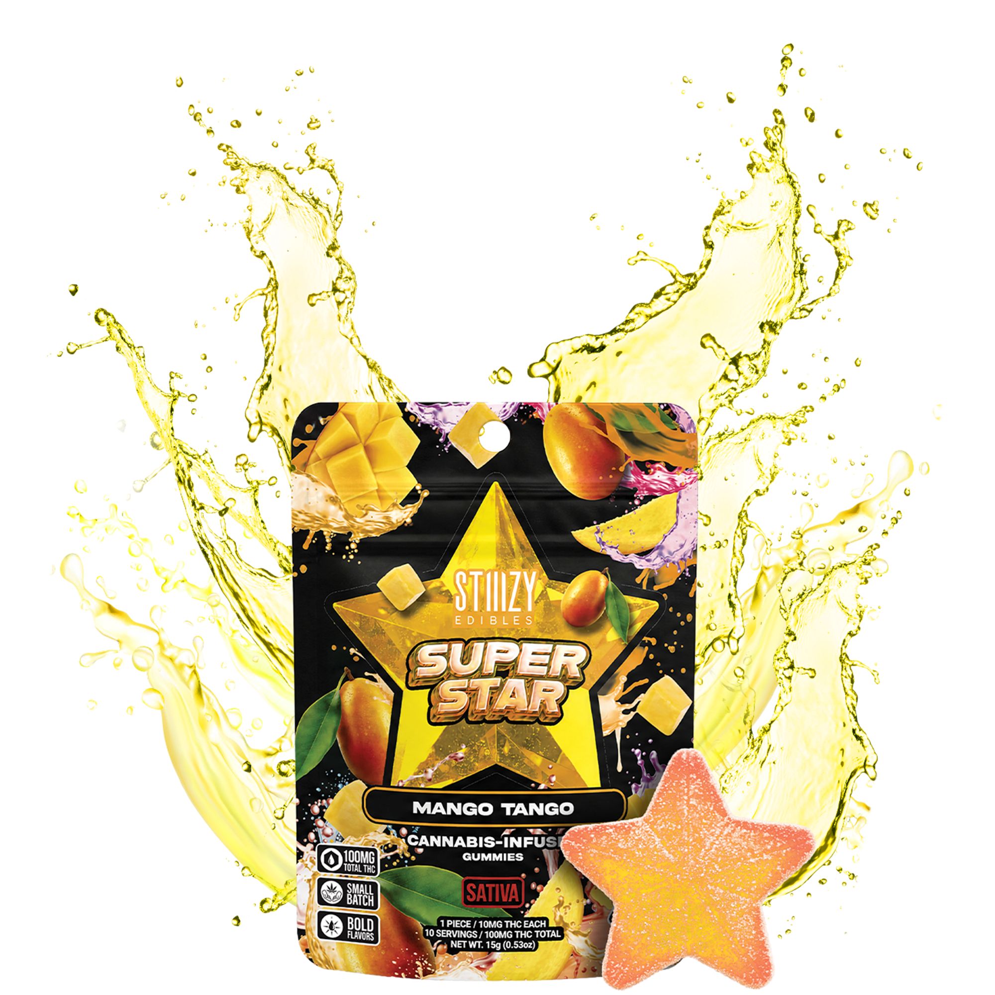 STIIIZY - Star Mylar Gummy - Mango Tango - 100mg