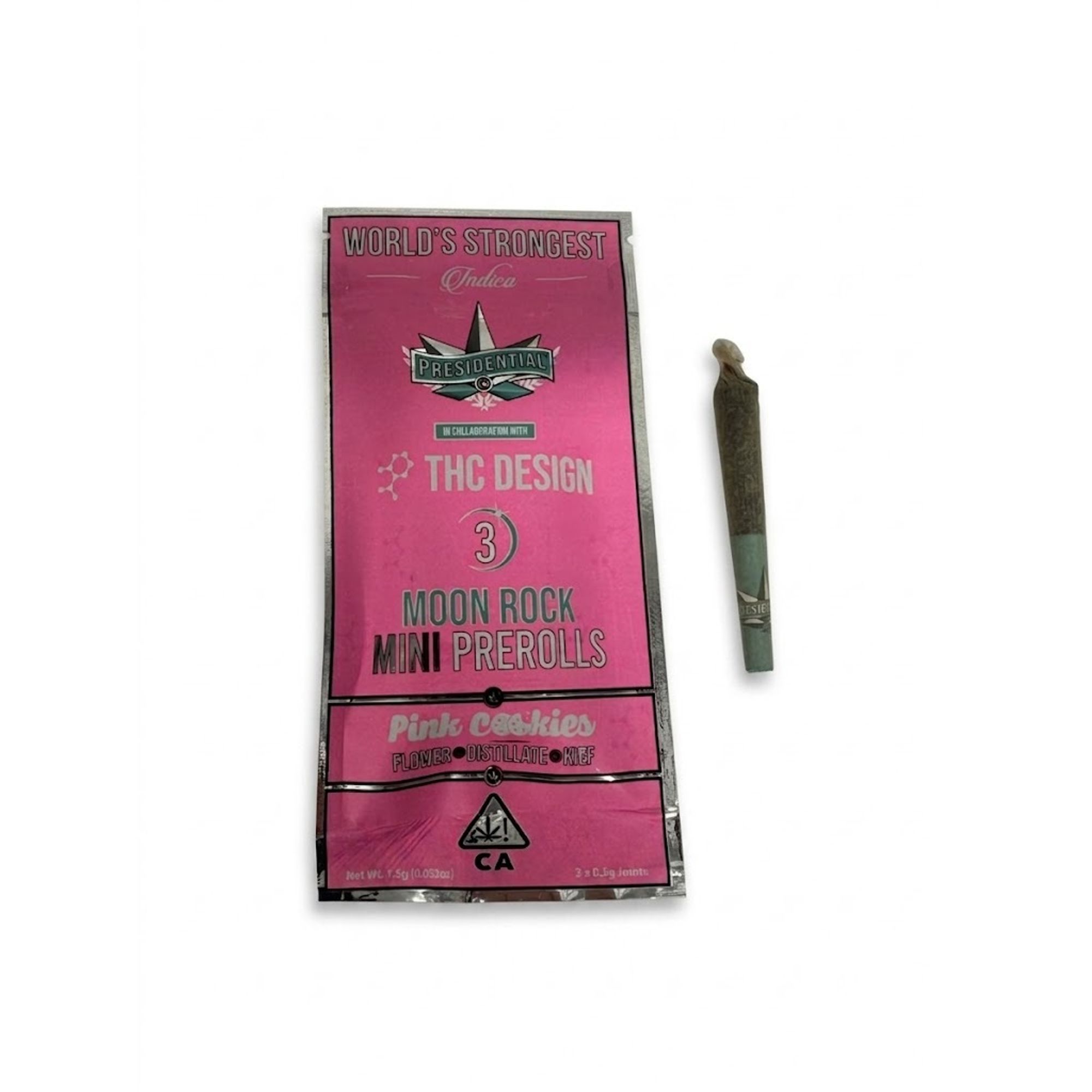 PRESIDENTIAL - INFUSED PREROLL MULTIPACK - PINK COOKIES - 1.5G