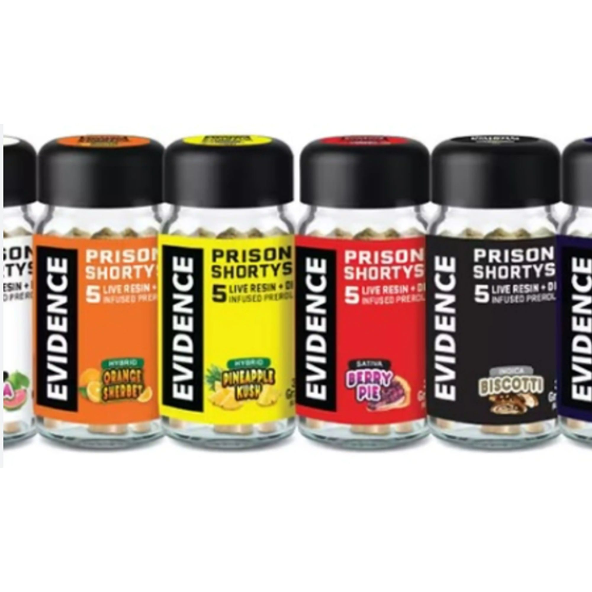 PRISON SHORTYS TROPICAL PUNCH INFUSED PRE-ROLLS 5PK