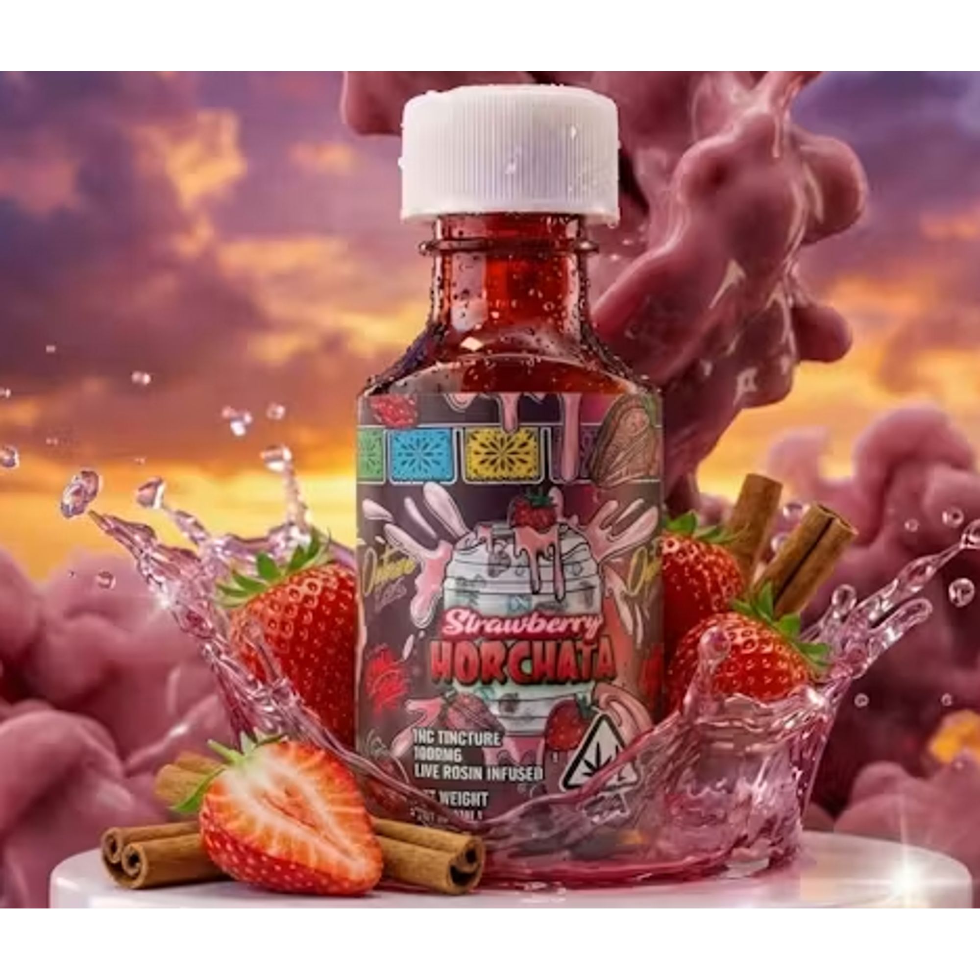 LIVE ROSIN STRAWBERRY HORCHATA 1000MG TINCTURE