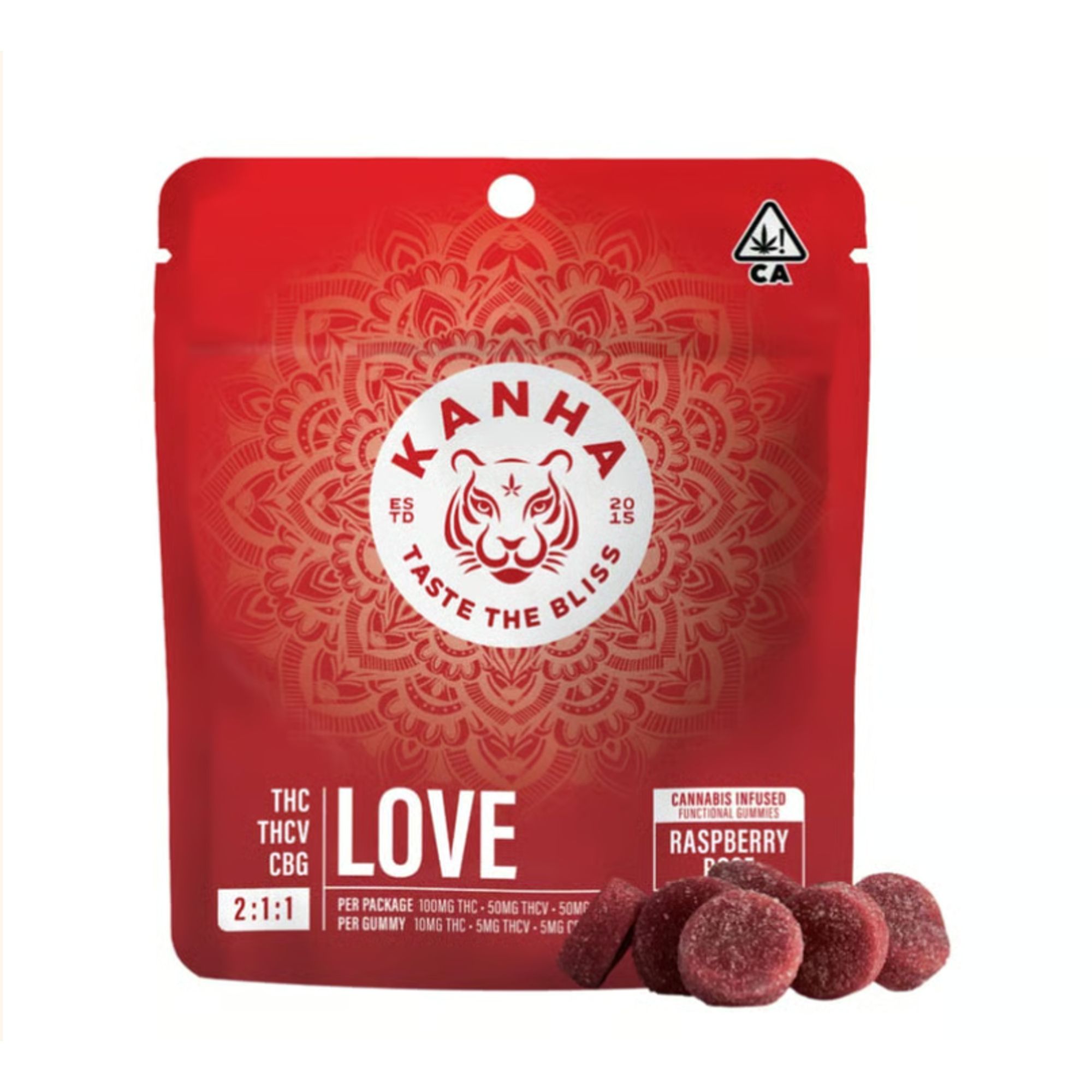 NANO LOVE RASPBERRY ROSE 2:1:1 GUMMIES S2