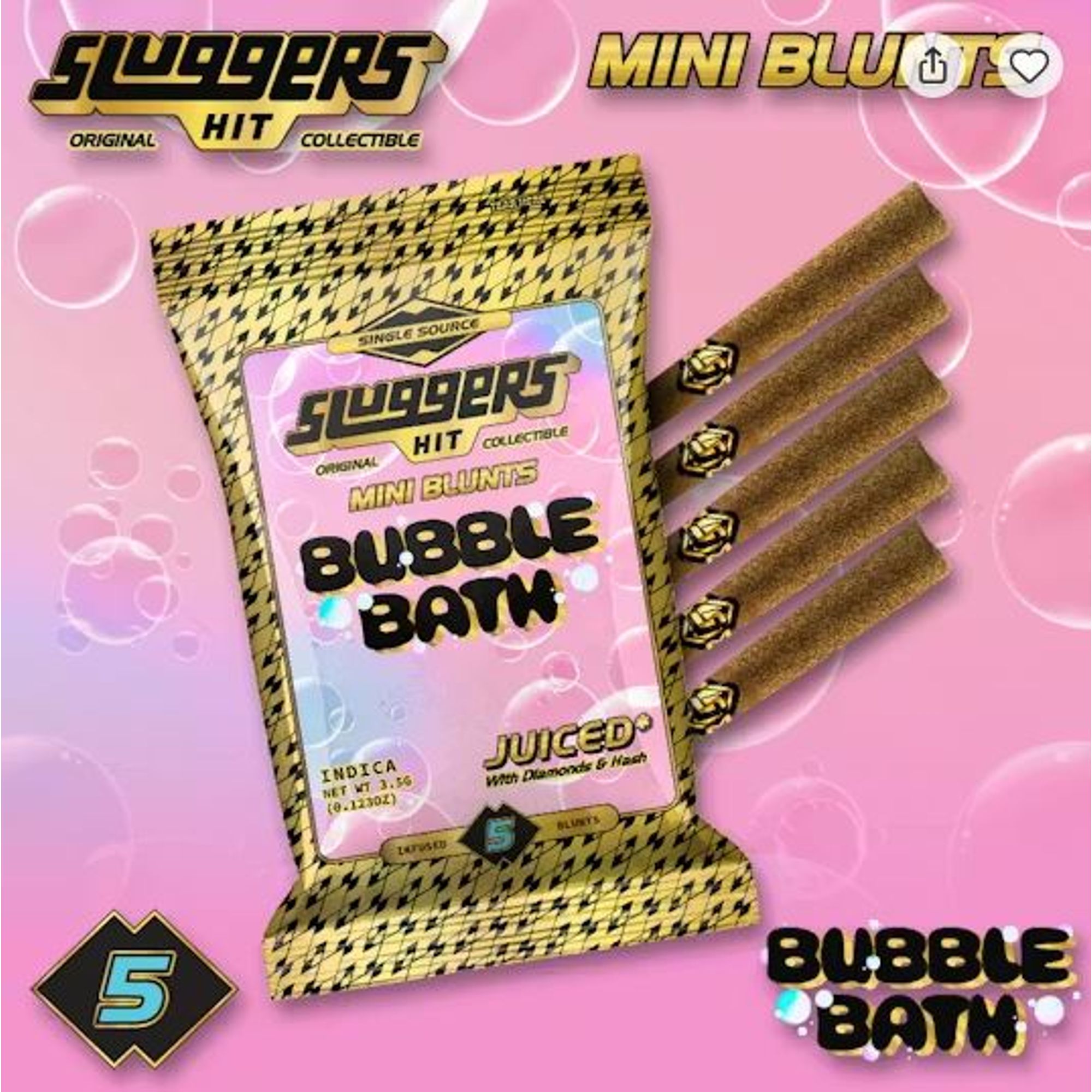 SLUGGERS - INFUSED BLUNT MULTIPACK - BUBBLE BATH - 3.5G