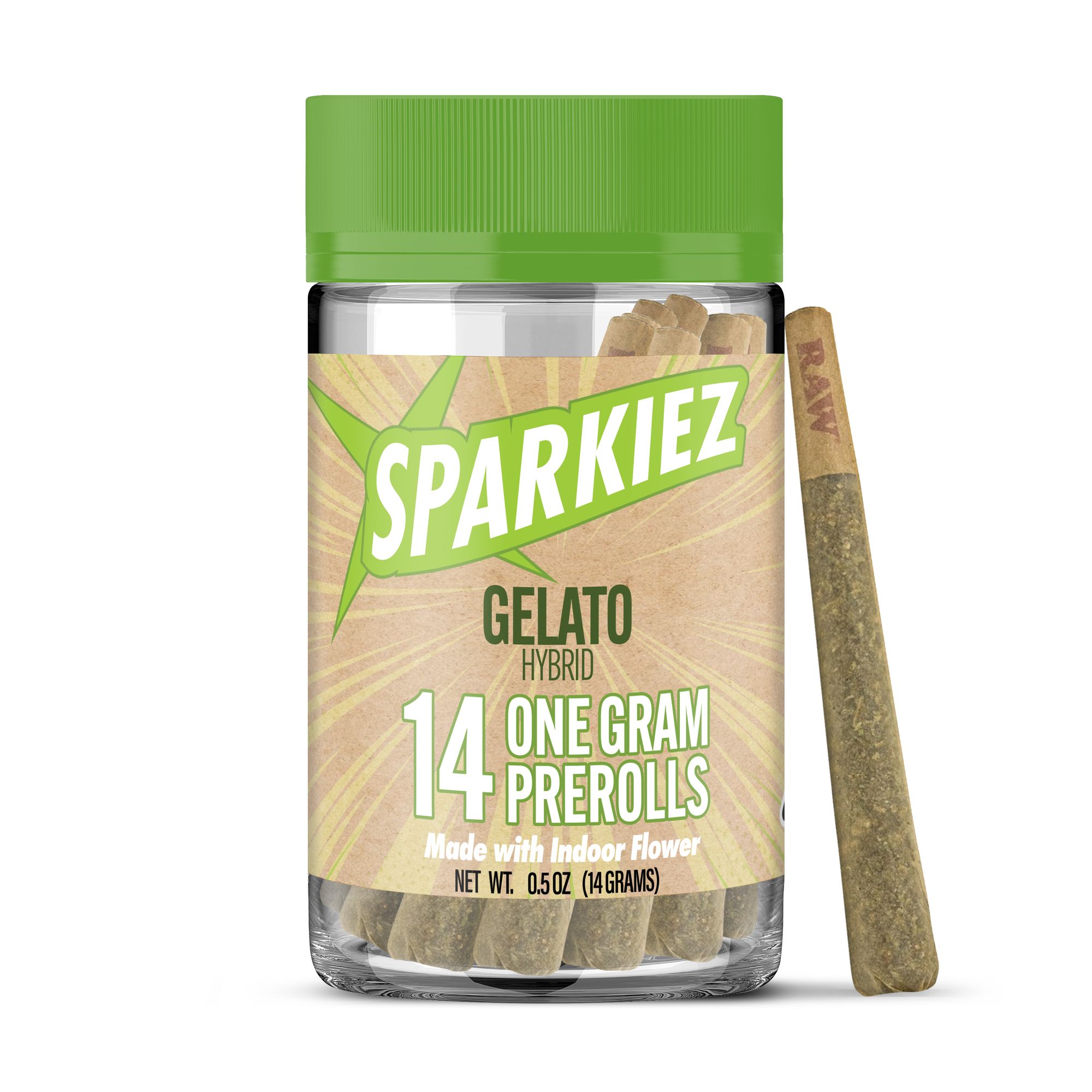 SPARKIEZ - INDOOR PREROLL MULTIPACK - GELATO - 14G