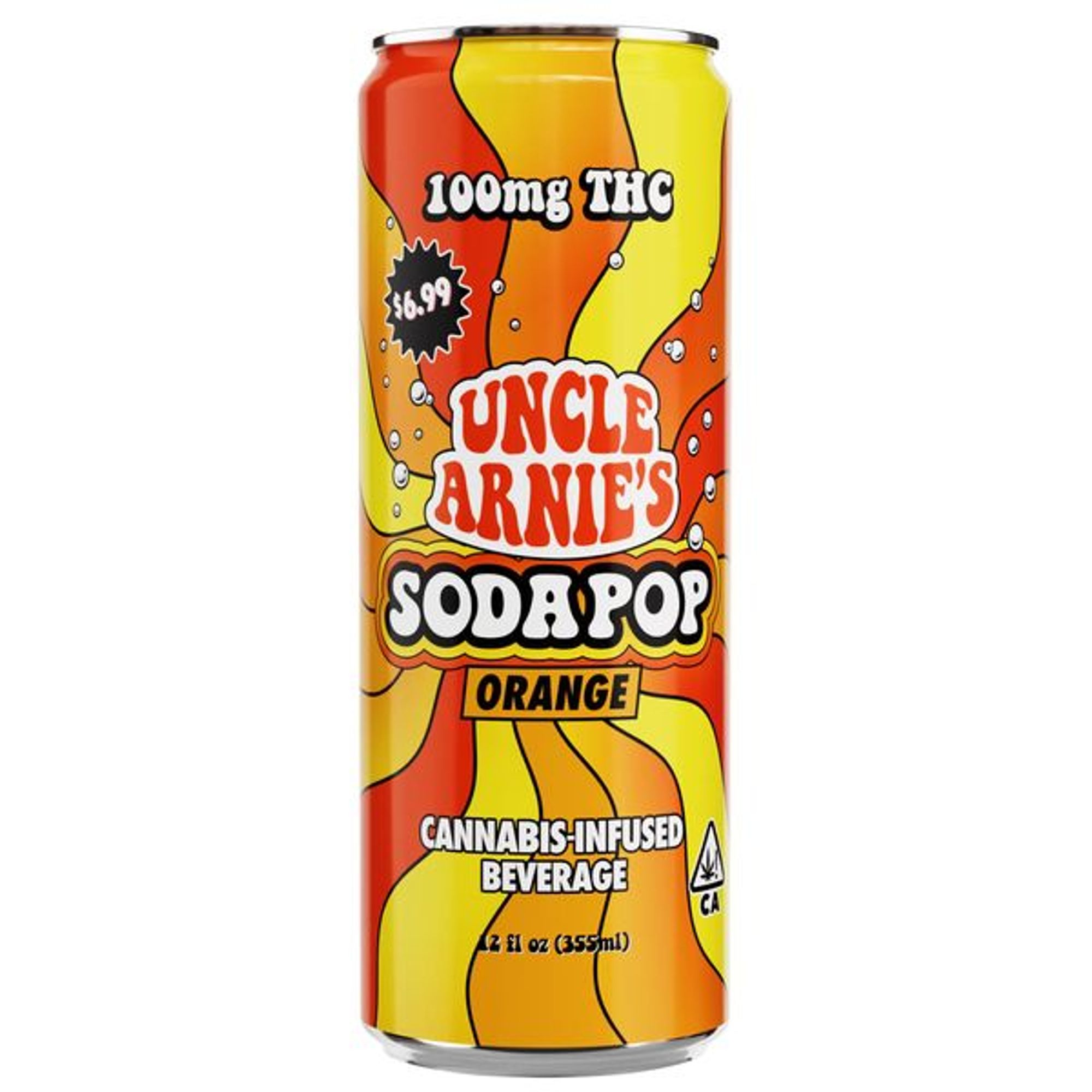 UNCLE ARNIES - THC SOFT DRINK - ORANGE SODA - 100MG