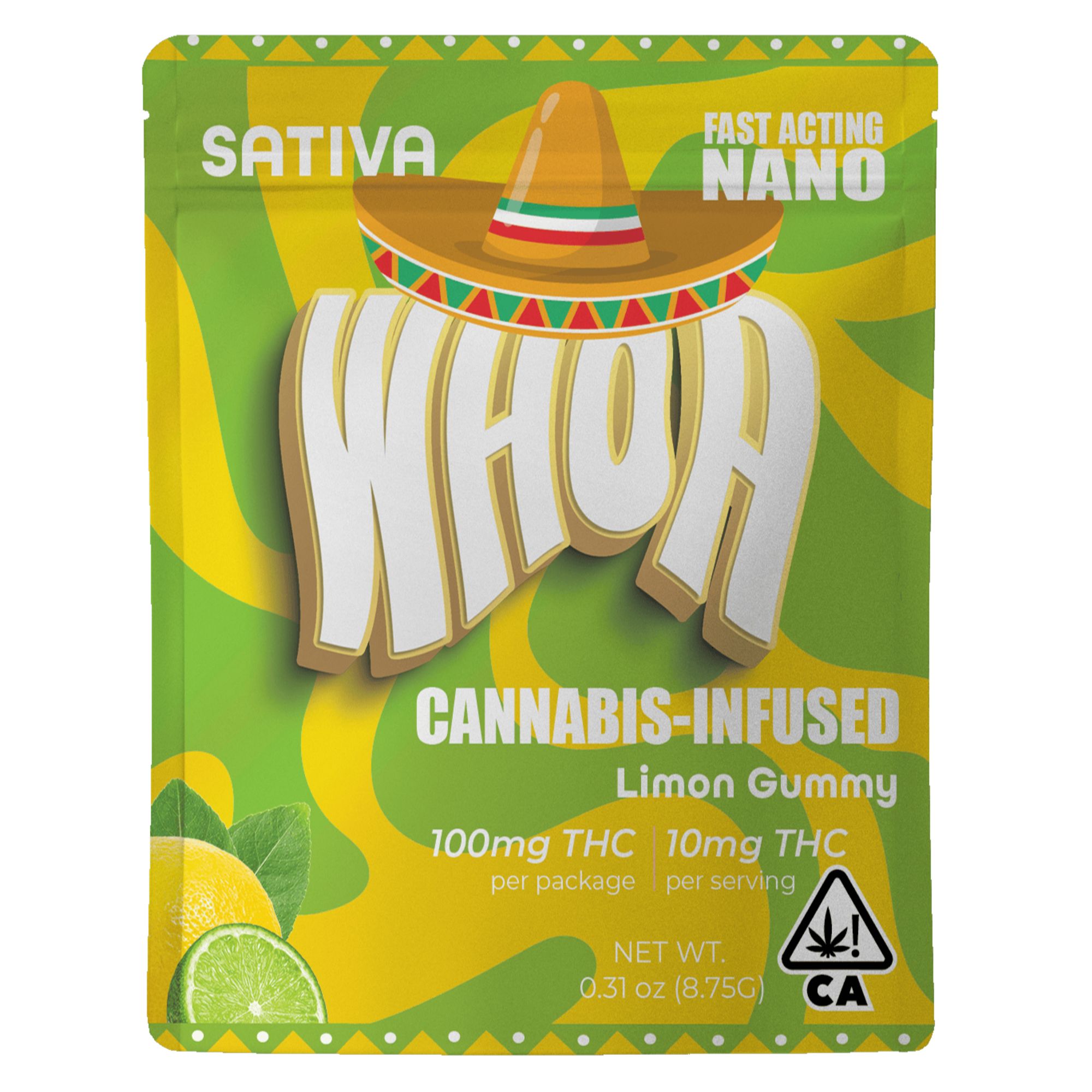 WHOA - THC GUMMY - LIMON - 100MG