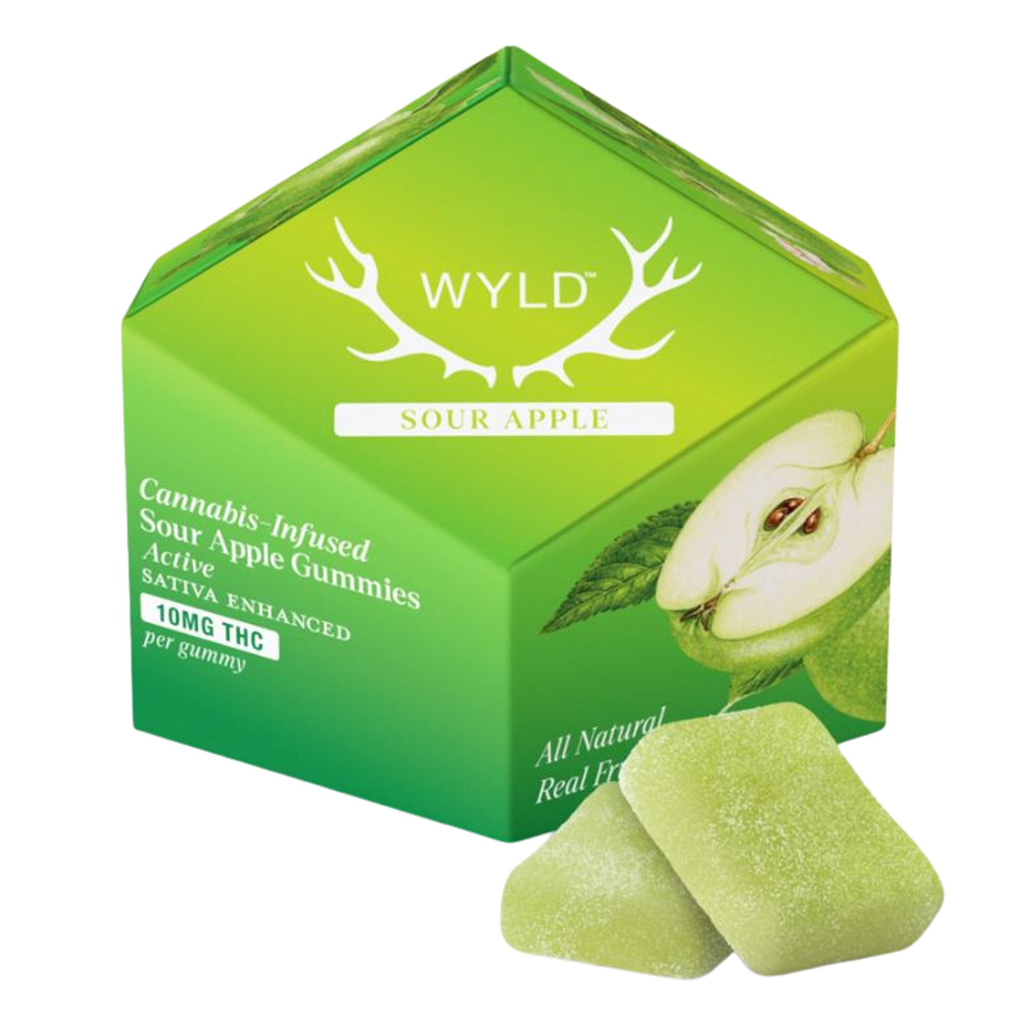 WYLD - THC GUMMY - SOUR APPLE - 100MG