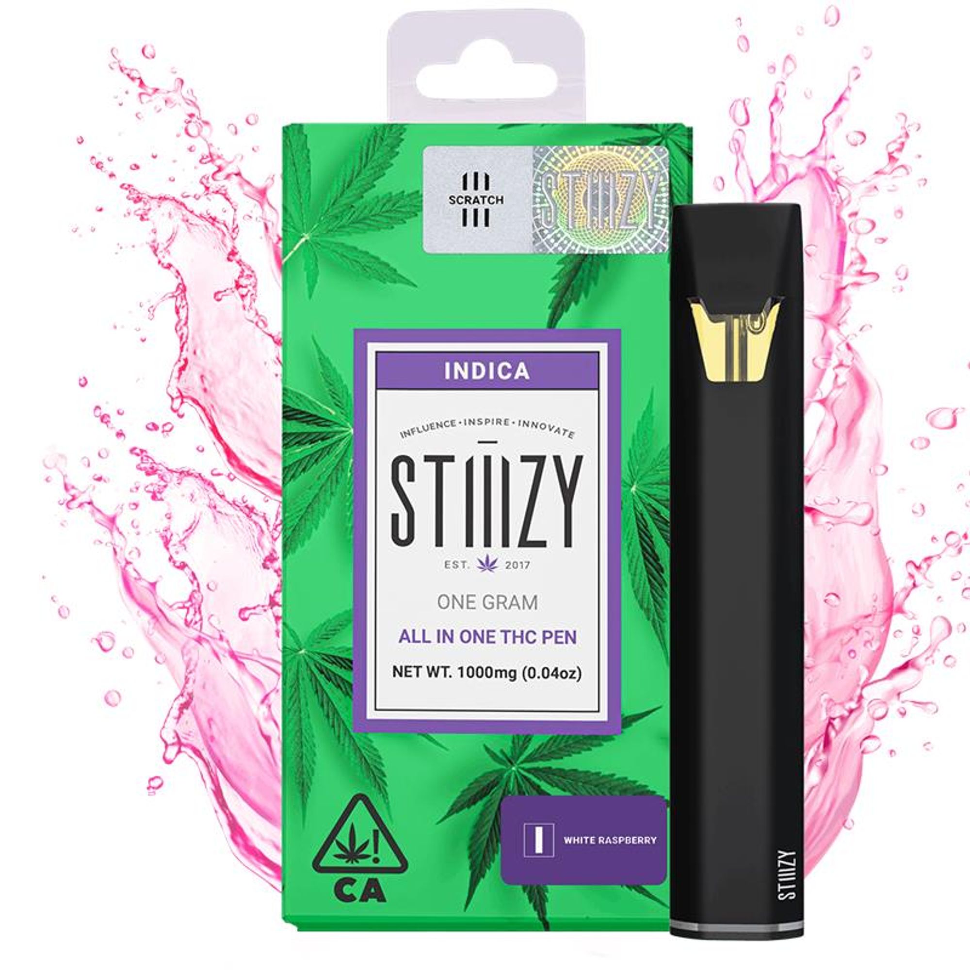 DNU - V3 - STIIIZY - ORG AIO - White Raspberry - 1g