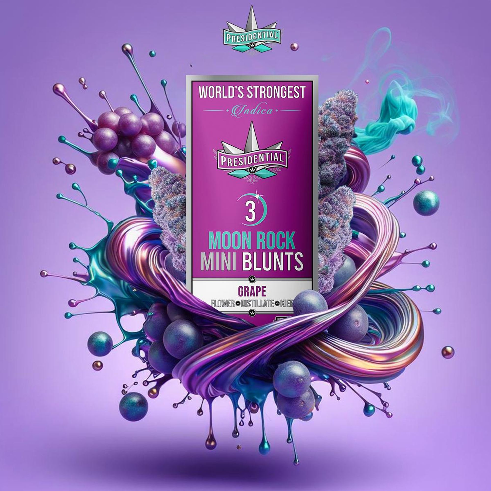 KB - PRESIDENTIAL - INFUSED BLUNT MULTIPACK - GRAPE - 2.1G