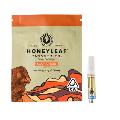 Honeyleaf Cartridge - THC Vape - Sour Diesel