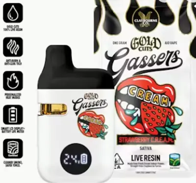 GASSERS LIVE RESIN STRAWBERRY C.R.E.A.M. DISPO 1G d6