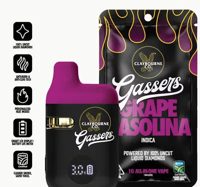 GASSERS GRAPE GASOLINA DISPOSABLE 1G D6