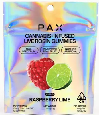 LIVE ROSIN RASPBERRY LIME GUMMIES P2