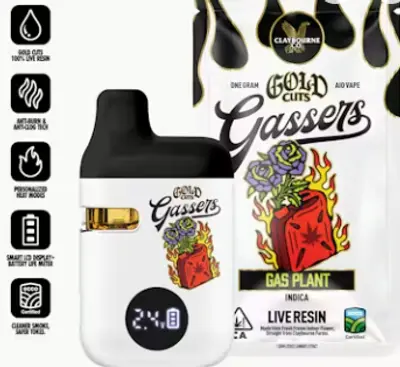 GASSERS LIVE RESIN GAS PLANT DISPOSABLE 1G n3