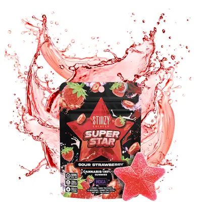 STIIIZY - Star Mylar Gummy - Sour Strawberry - 100mg