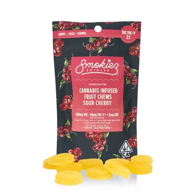 SMOKIEZ - THCV GUMMY - SOUR CHERRY 2:1 - 150MG