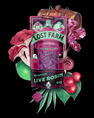 CHERRY LIME LIVE ROSIN FRUIT CHEWS B5