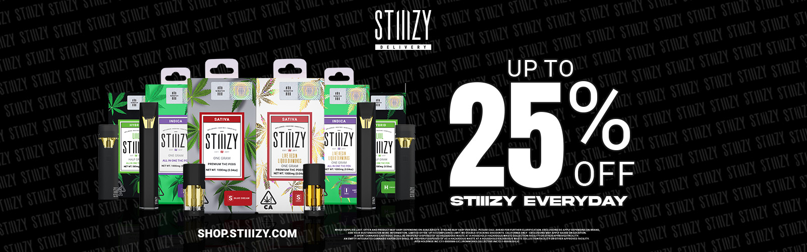 25% off STIIIZY