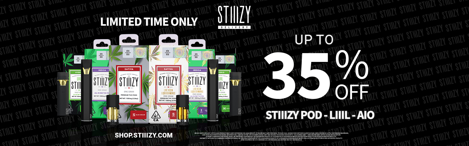 35% off STIIIZY