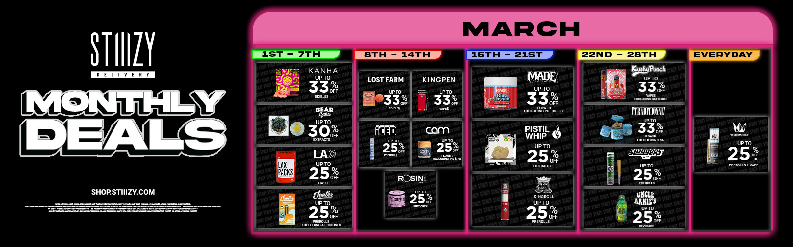 Q1 March Weekly Deals