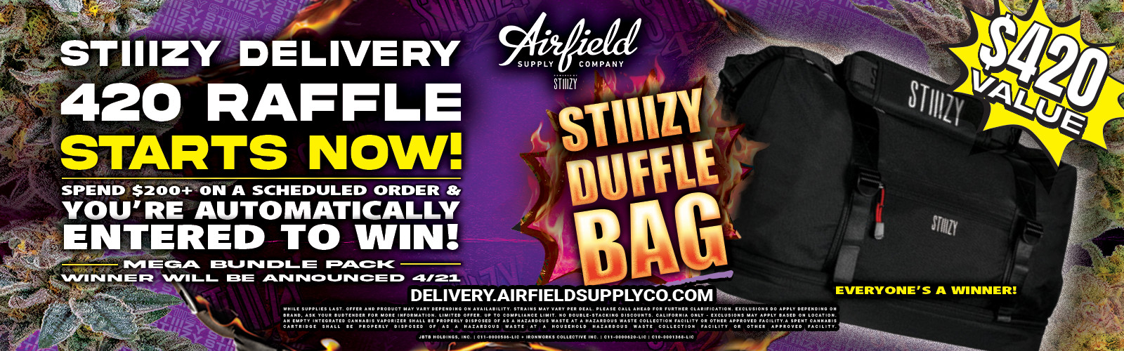 420 Duffle Bag Raffle
