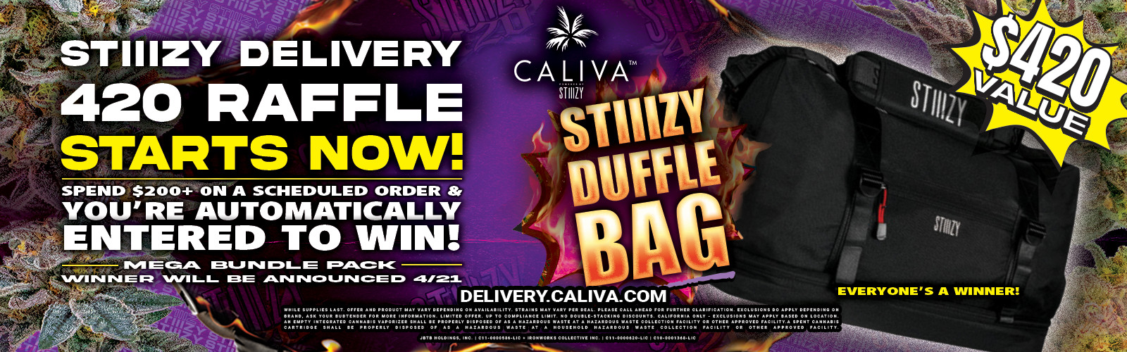 420 Duffle Bag Raffle