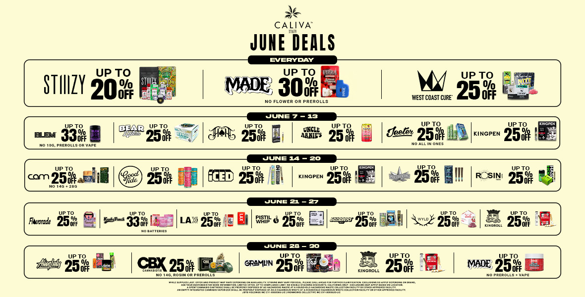 Q2 Caliva June Weekly Deals